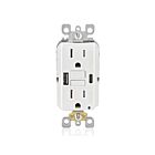 Leviton GUAC1-W 15A Réceptacle