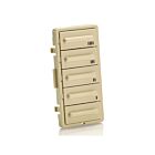 Leviton LTBKT-I Kit de changement de couleur minuterie 5 boutons ivoire