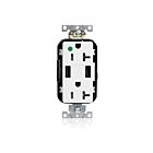 Leviton M58AA-HGW Prise USB 20A Lev-Lok inviolable de qualité hospitalière, type A-A 
