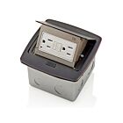 Leviton PFGF1-BZ Boîte de sol escamotableAvec Gfci 15A Bronze
