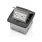 Leviton PFGF1-MB Boîte de sol escamotableAvec Gfci 15A noir
