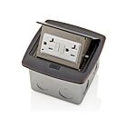 Leviton PFGF2-BZ Boîte de sol escamotableAvec Gfci 20A Bronze