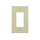 Leviton PJ26-I Assiette Gfi de taille moyenne, 1 groupe, ivoire
