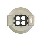 Leviton PTC2x-N Couvre-sol à couvercle rabattable duplex à 2 groupes