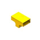 Leviton S8VTE-TEC Té vertical pour chemin de roulement en fibre 4x8
