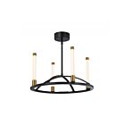 Lustre Artcraft Infiniti SC13084BB 22W 4 lumières Noir mat