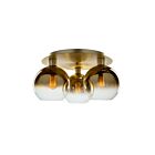 Suspendu Artcraft Morning Mist SC13282GD 3-lumières Or