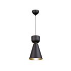 Suspendu cône Artcraft Tempo SC13290BK noir mat et laiton