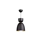 Suspendu cylindre Artcraft Tempo SC13291BK noir mat et laiton