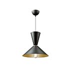 Suspendu Artcraft Tempo SC13292BK noir mat et laiton