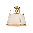 Artcraft SC13362BR Pullman 120W Laiton Plafonnier semi encastré