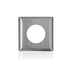 Leviton SS701-40 Plaque murale ouverte standard 2,465" série C 302-304 2G en acier inoxydable