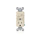 Leviton T5225-T Interrupteur/prise combiné amande claire 