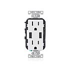 Leviton T5632-W Chargeur USB à prise inviolable 15A 