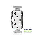Leviton T5835-W Chargeur USB Cc à prise inviolable 20A 