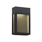 Lanterne murale d'extérieur LED Access Lighting Metro 20062LEDDMG-BL-GLD 9W noir et or