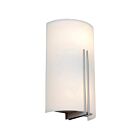 Applique murale LED Access Lighting Prong 20446LEDDLP-BS-WHT 20W 2 Lumières acier brossé