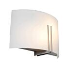Applique murale LED Access Lighting Prong 20447LEDD-BS-WHT 16W acier brossé