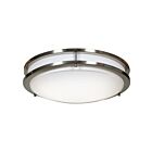 Plafonnier LED de 14" Access Lighting Solero 20465LEDD-BS-ACR 20W acier brossé 1 lumière