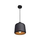 Suspendu Access Lighting Nostalgia 23778-MBL-MGL 60W noir mat