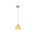Suspendu Access Lighting Martini 28004-1C-BS-AMB 100W acier brossé
