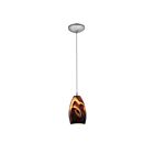 Suspendu Access Lighting Champagne 28012-1C-BS-ICA 100W acier brossé