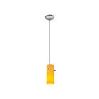 Suspendu Access Lighting Cylinder 28030-1C-BS-AMB 100W acier brossé