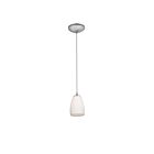 Suspendu Access Lighting Sherry 28069-1C-BS-OPL 100W acier brossé