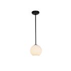 Suspendu Access Lighting Japanese Lantern 28085-1R-ORB-WHTLN 100W 1-Lumière Bronze huilé