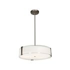 Luminaire suspendu ou semi-encastré LED Access Lighting Tara 50123LEDDLP-BS-OPL 10W acier brossé