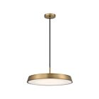 Access Lighting 50977LEDDCS-BG-WHT Tallinn 1-Lumière LED 40W Or brossé Suspendu