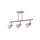 Éclairage sur rail ajustable LED Access Lighting Comet 52030LEDDLP-BS-OPL 16.5W 3 Lumières acier brossé
