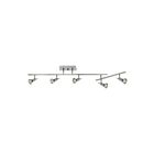 Éclairage sur rail ajustable LED Access Lighting Viper 52042LEDDLP-BS 26.5W 5 Lumières acier brossé