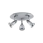 Plafonnier LED ajustable Access Lighting Cobra 52103LEDDLP-BS 15.9W 3 Lumières acier brossé