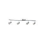 Éclairage sur rail ajustable Access Lighting Cobra 52204-BS 200W 4 Lumières acier brossé