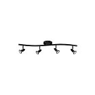 Éclairage sur rail ajustable LED Access Lighting Cobra 52204LEDDLP-BL 22W 4 Lumières noir
