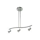 Suspendu ou plafonnier semi-encastré ajustable LED Access Lighting Cobra 52205LEDDLP-BS 15.9W 3 Lumières acier brossé