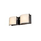 Luminaire de vanité Access Lighting Nitro2 62292-BS-OPL 200W 2 Lumières acier brossé