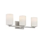 Luminaire de vanité Access Lighting Sienna 62623-BS-OPL 180W 3 Lumières Acier brossé