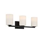 Luminaire de vanité Access Lighting Sienna 62623-MBL-OPL 180W 3 Lumières Noir mat