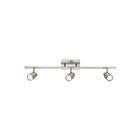Éclairage sur rail ajustable LED Access Lighting Lincoln 63073LEDDLP-BS 16.5W 3 Lumières acier brossé