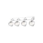 Vanité LED Access Lighting Boulder 63131LEDDLP-MSS-CLR 18W 4 Lumières acier inoxydable miroir