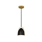 Access Lighting 63136-MBL Axel 1-Lumière Incandescence 60W Noir mat Suspendu