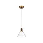 Suspendu LED Access Lighting Port Nine 63140LEDD-ABB-CLR 9W laiton brossé antique