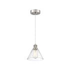 Suspendu Access Lighting Port Nine Martini 63140LEDDLP-BS-SDG 9W 1-Lumière Acier brossé