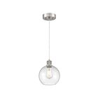 Suspendu Access Lighting Port Nine Burgundy 63142LEDDLP-BS-CLR 9W 1-Lumière Acier brossé