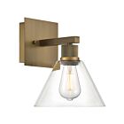 Applique murale Access Lighting Port Nine Martini 63143LEDDLP-ABB-CLR 9W Laiton antique brossé
