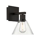 Applique murale Access Lighting Port Nine Martini 63143LEDDLP-MBL-CLR 9W Noir mat
