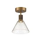 Plafonnier semi-encastré LED Access Lighting Port Nine 63146LEDD-ABB-SDG 9W laiton brossé antique