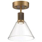 Plafonnier semi encastré Laiton brossé antique Access Lighting 63146LEDDLP-ABB-CLR 9W